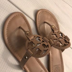 Tory Burch “Light Makeup” Miller Leather Thong